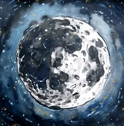 Resplandor cósmico de la luna
