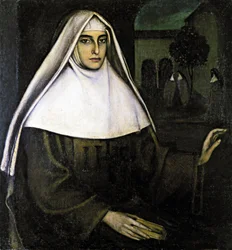Retrato de una monja, siglo XX (Pintura al óleo)