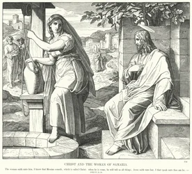Cristo y la Mujer de Samaria (grabado)