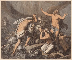 El diluvio, Génesis, VII