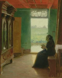 Salón en el viejo país, c.1900