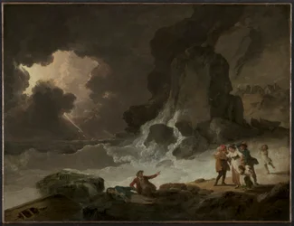 Una tormenta detrás de la Isla de Wight, c.179