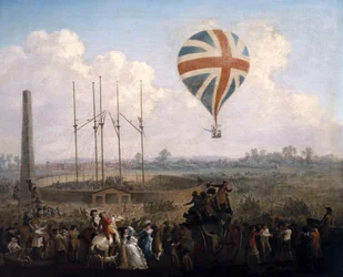 El nuevo globo de Mr. Lunardi, 29 de junio de 1785