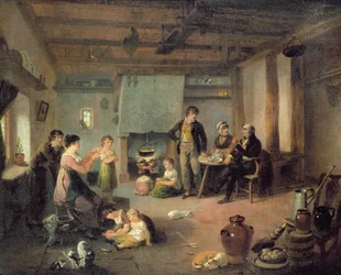 La familia del pintor en Masham