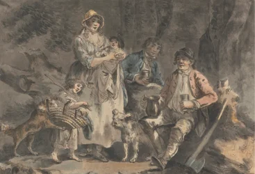 El leñador y su familia