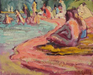 Bañistas en la playa