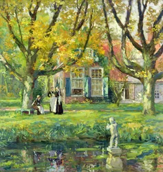 Mi jardín (óleo sobre lienzo)