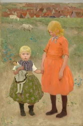 Las hermanas, c.1895 (óleo sobre lienzo)