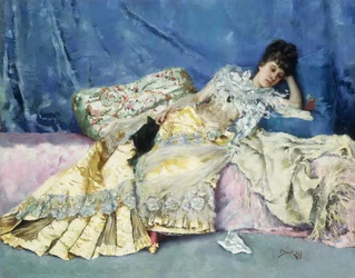 Dama en un diván, 1877