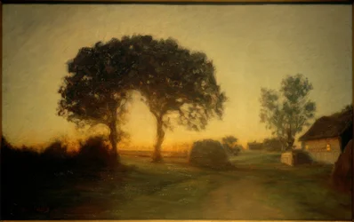 Los dos robles. De la región cerca de Vallö