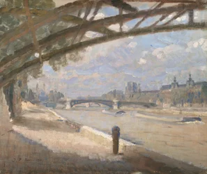 Bajo el Pont des Arts, París. Mediodía