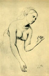 Mujer semidesnuda, 1821