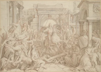 La entrada de Carlomagno en Pavía, 1840