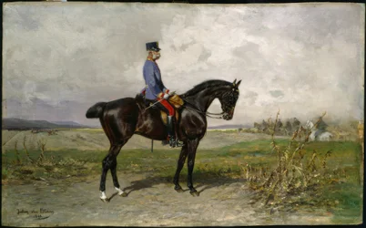 Franz Joseph, retrato ecuestre / Blaas