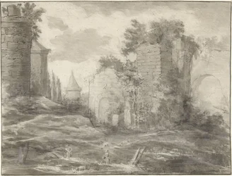 paisaje con ruinas
