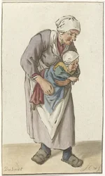 mujer con niño