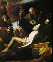 Martirio de San Andrés (óleo sobre lienzo)