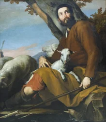 Jacob con el rebaño de Labán, c.1638 (óleo sobre lienzo)
