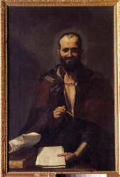 Representación de Arquímedes (ca. 287-212 a.C.) Pintura de Jusepe de Ribera llamado Lo Spagnoletto (ca. 1590-1652) siglo XVII