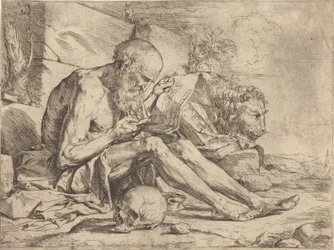 San Jerónimo leyendo