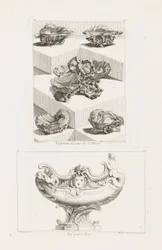 Diferentes diseños de saleros, pl. 63 en Oeuvre de Juste-Aurele