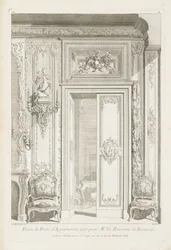 Proyecto de puerta de apartamento hecho para la Baronesa de Bezenval; Proyecto de puerta para Madame de