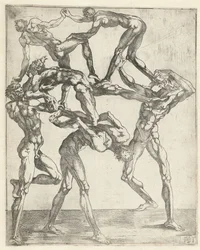 Pirámide de seis hombres