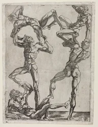 Pirámide de cinco hombres, c. 1543