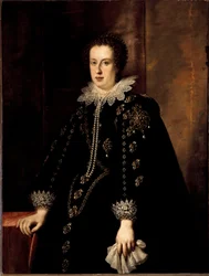 Retrato de Claudia de Médici (1604-1648) Esposa del Duque de Urbino Federico della Rovere y luego del Archiduque Leopoldo V de Austria Tirol Pintura de Justus Sustermans (1597-1681) siglo XVII Florencia, Palacio Pitti