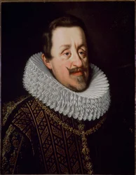 Retrato del emperador Fernando II del Sacro Imperio Romano Germánico (1579-1637). Pintura de Justus Sustermans (1597-1681) Florencia, Palacio Pitti