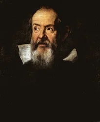 Retrato de Galileo Galilei, astrónomo italiano
