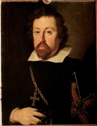 Retrato de Maximiliano III de Austria (Maximiliano III de Habsburgo, conocido como el Maestro Alemán (der Deutschmeister) (1558-1618) Pintura de Justus Sustermans (1597-1681)