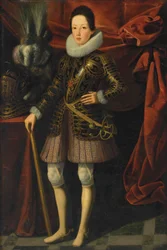 Retrato del joven Fernando II de Médicis (1610-1670), Gran Duque de Toscana, con armadura
