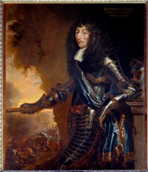 Retrato de cuerpo entero del Gran Condé, Luis II Príncipe de Borbón (1621-1686)