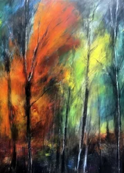 Un bosque otoñal lleno de colores