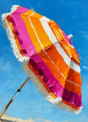 Sombrilla de playa de colores