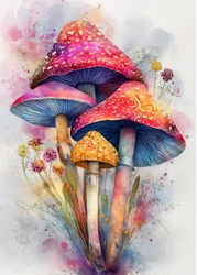 Setas coloridas pintadas con acuarela