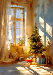 Una acogedora mañana de Navidad