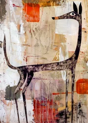 Galgo abstracto moderno