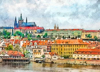 Vista del Castillo de Praga