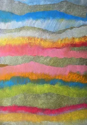 Paisaje abstracto lleno de colorido