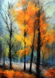 Un bosque otoñal lleno de colorido