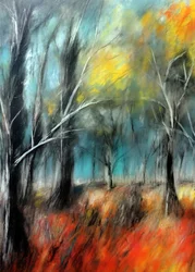 Un bosque otoñal lleno de colorido
