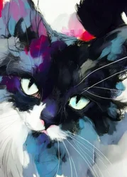 Vibrante mirada felina