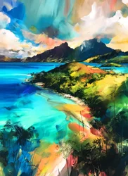 Una costa tropical llena de vida