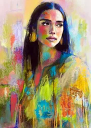 Retrato de una mujer llena de vida
