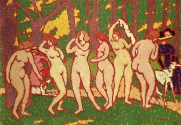 Desnudos en un parque, 1910