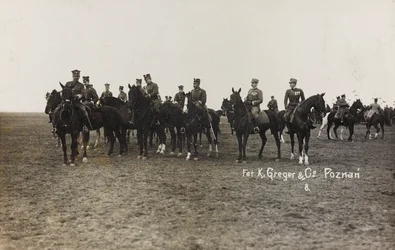 Álbum Jack Bosio - Campaña de guerra 1917-1920: Misión militar en Polonia (Varsovia - Posen) marzo-abril 1919, una batería de caballos en Posen (Poznan), 03-041919