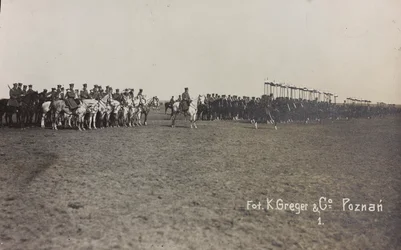 Misión militar en Polonia (Varsovia - Posen) marzo-abril 1919, una batería de caballos en Posen (Poznan)