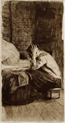Mujer en la cuna